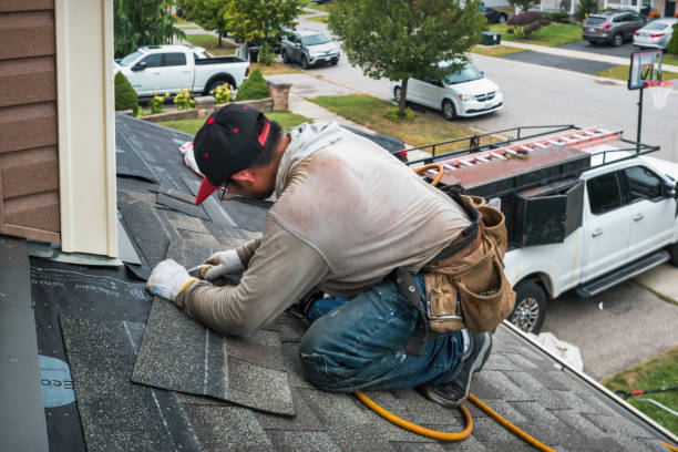 Professional Storm Damage Roof Repair technician working in Highland City, FL